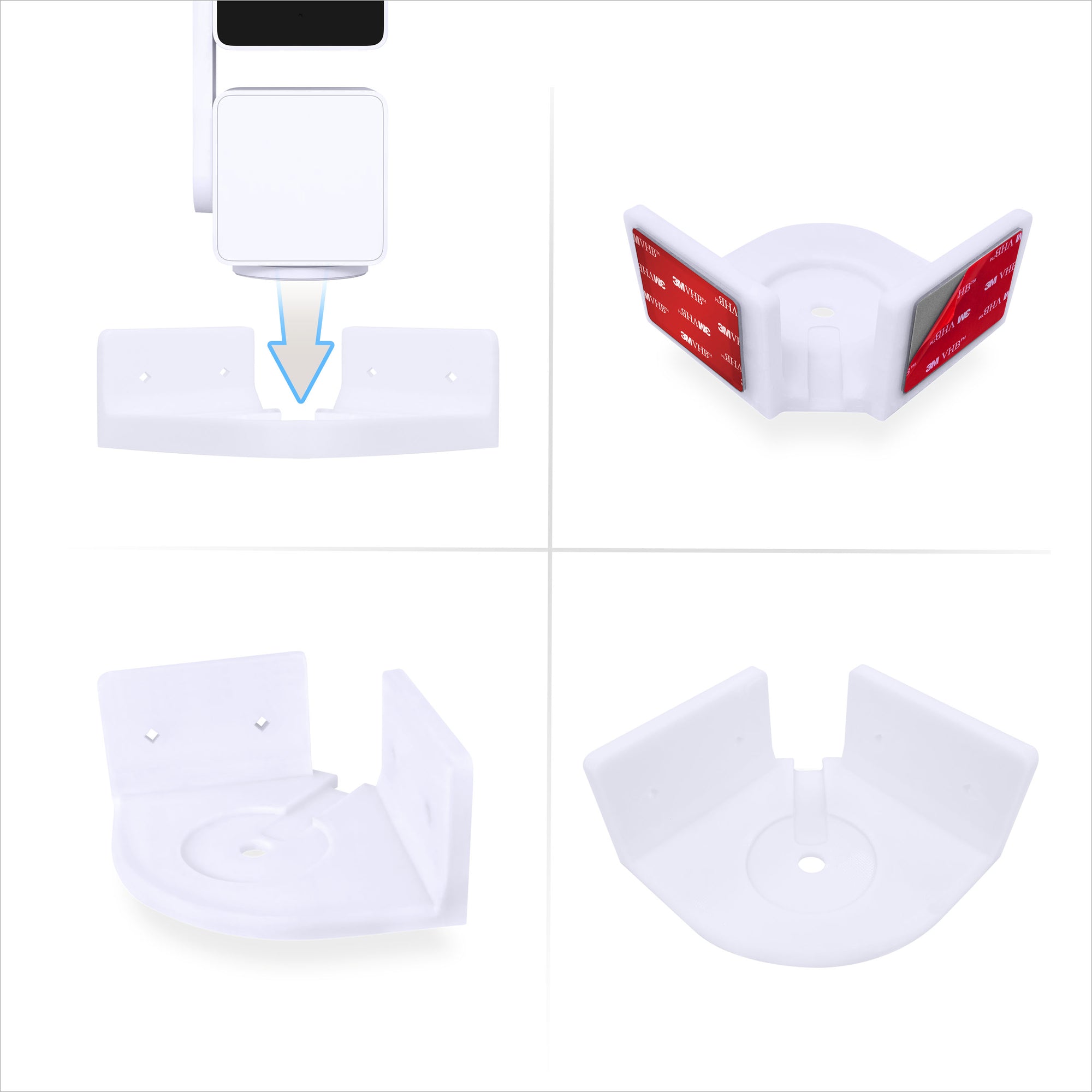 Corner Wall Mount for Wyze Cam Pan V3 Security Camera Holder, Screw-in Or VHB Stick On