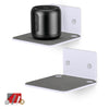4.5” Small Floating Shelf, Adhesive &amp; Screw In, for Speakers, Routers, Decor, Plants, Cameras, Photos, Kitchen, Toilet, Cable Box &amp; More