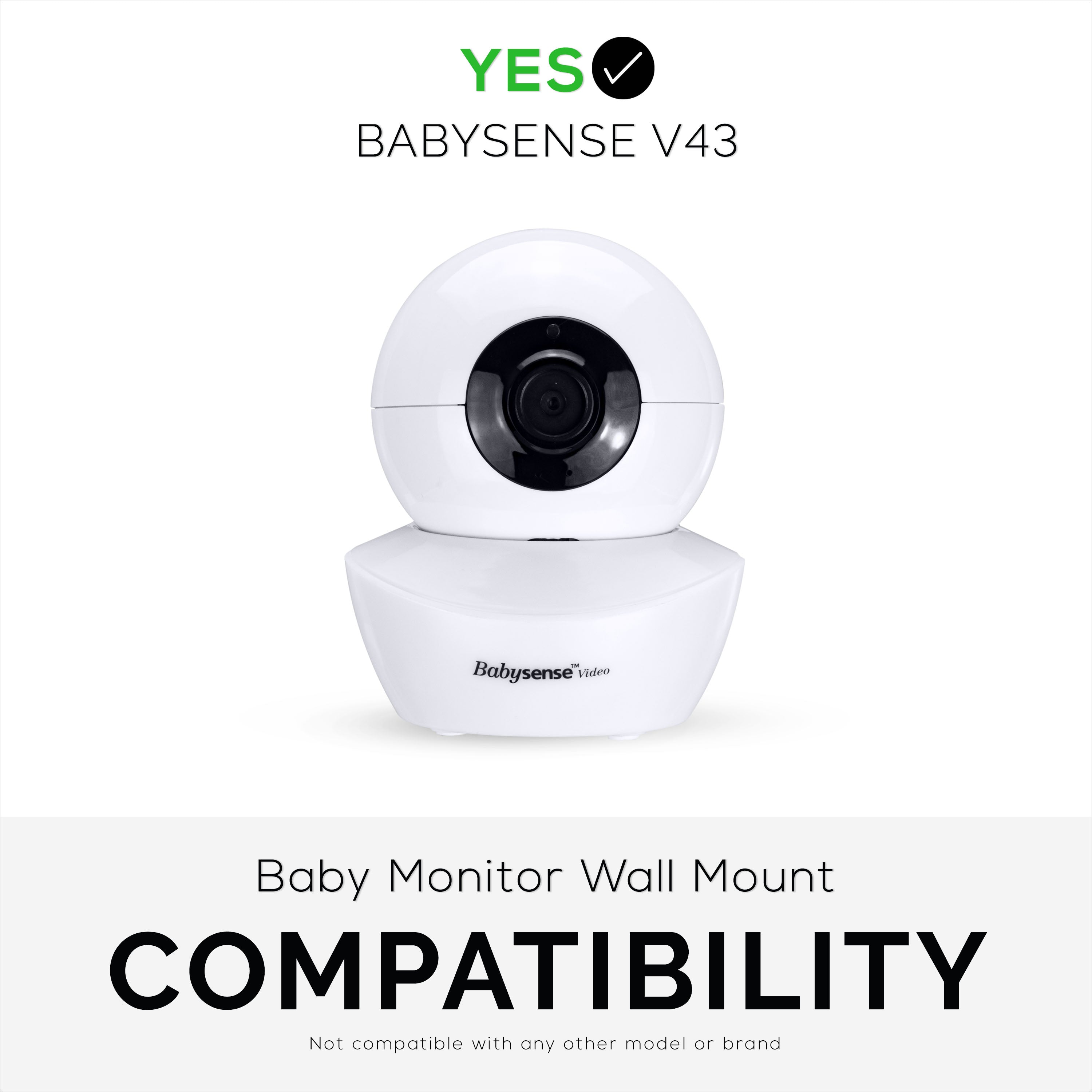 Support mural pour caméra de surveillance pour bébé BabySense V43 - Support  adhésif, Ea - Brainwavz Audio
