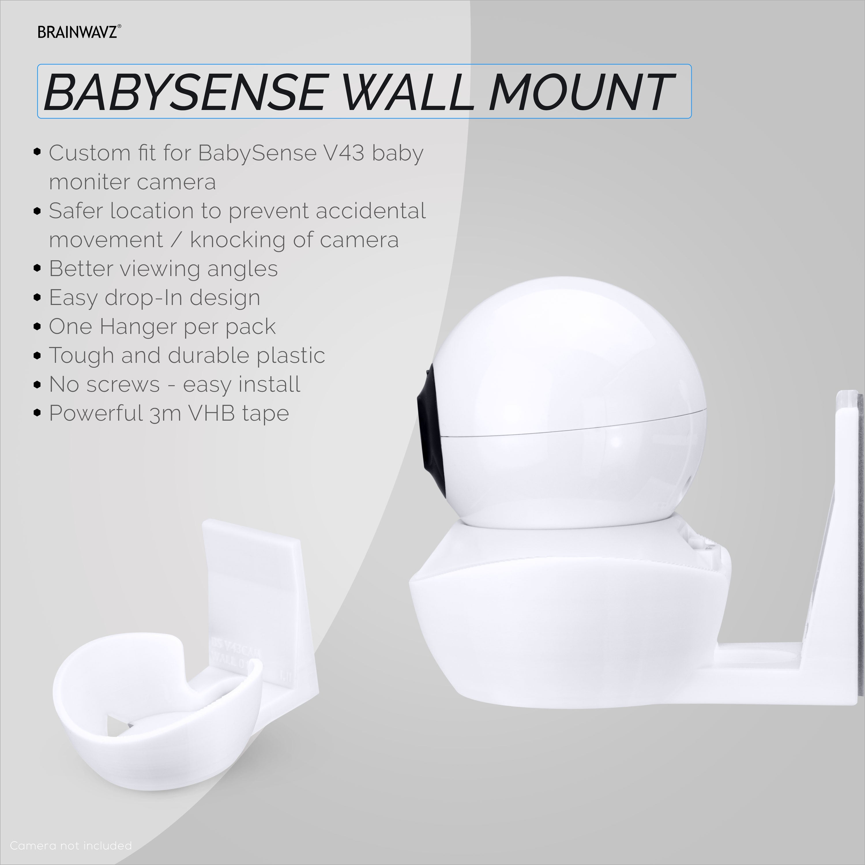 Soporte de montaje giratorio Flexible para cámara de Video Babysense HD S2  V43, Monitor de bebé