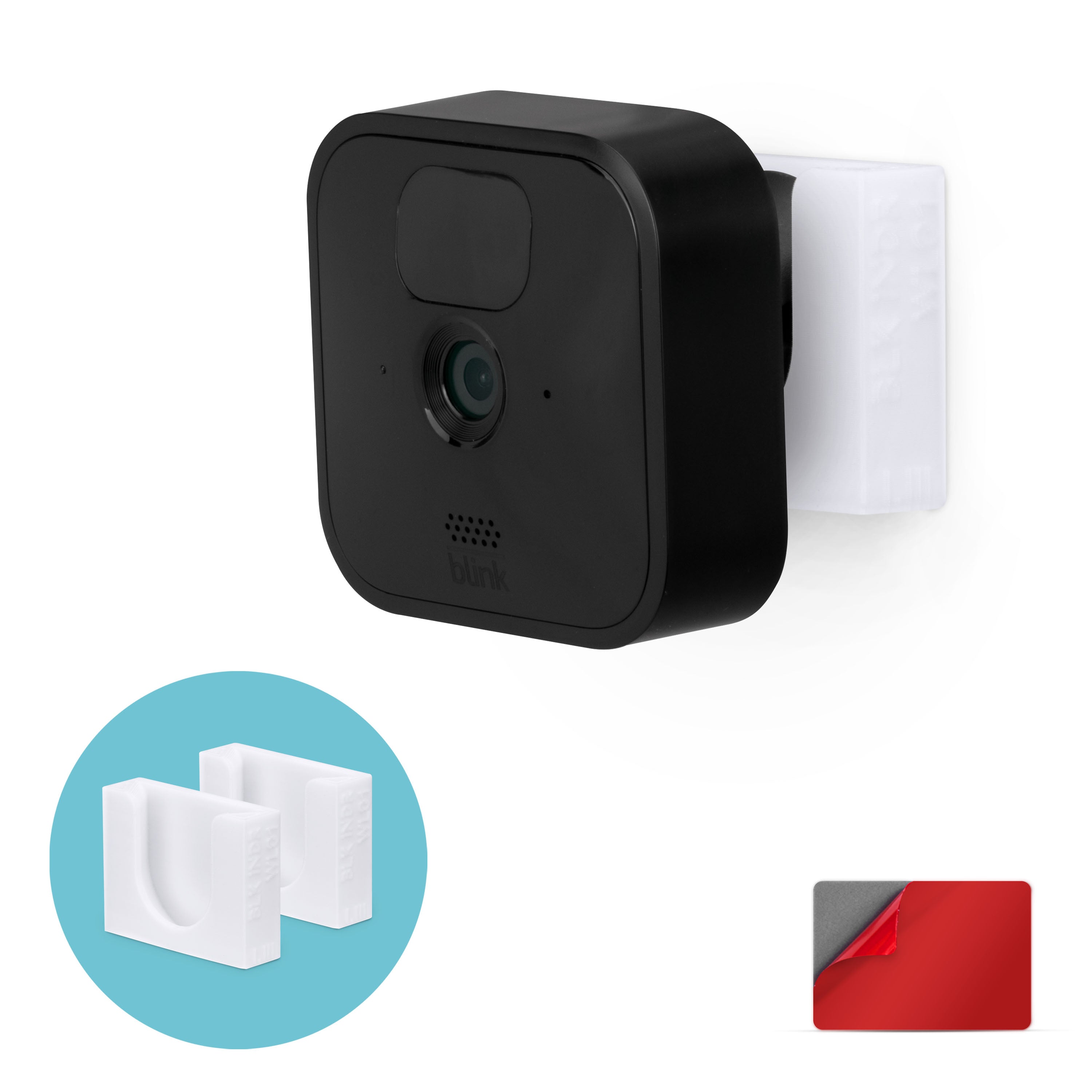 Blink Outdoor Camera (4th Gen) + Mini (White) Smart Security Camera System