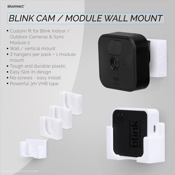 Adhesive Blink Outdoor Indoor (3rd Gen) & Sync Module Camera Mount