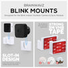 Selbstklebende Blink Outdoor Indoor & Sync-Modul-Kamerahalterung, 3+1-Pack-Halter, problemlose Installation, keine Schrauben, sauberer Halterungsständer