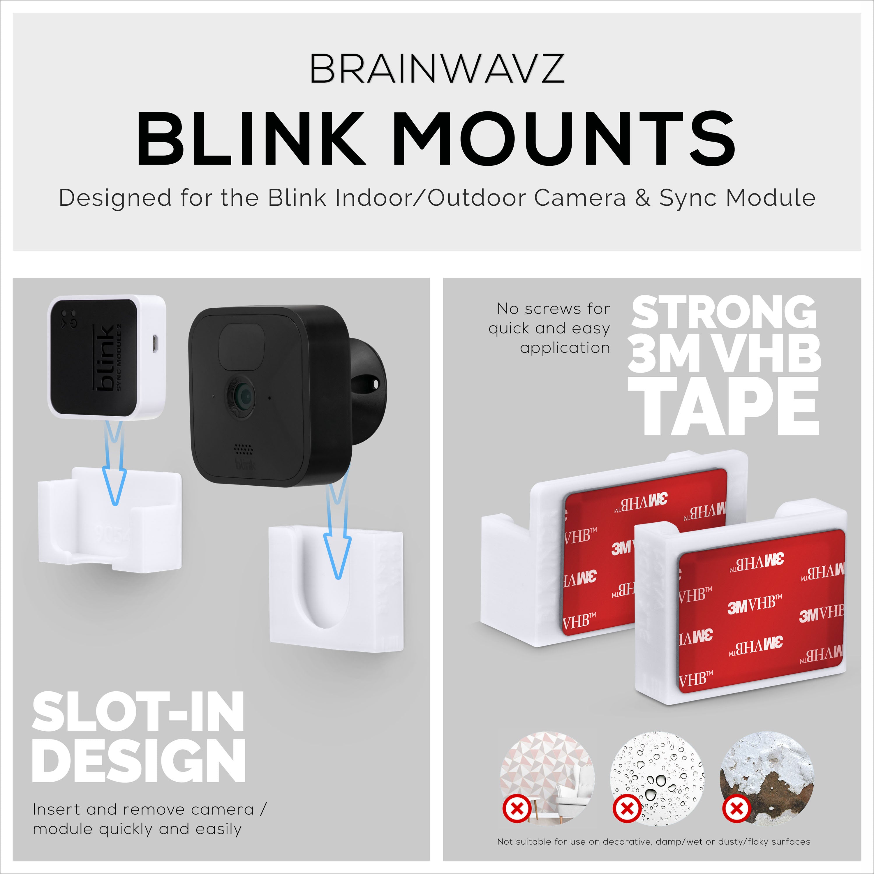 Straps with Clips for Blink 3.0, Blink 3.0+, Blink 24 by Heart Zones -  Heart Zones