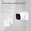 Support mural d'angle pour caméra de sécurité Blink Mini (lot de 2) - Support adhésif, support sans tracas, ruban adhésif VHB 3M solide, sans vis, sans désordre (Blanc)