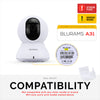 Hoekmuurbevestiging voor Blurams A31 2K-beveiligingscamera, zelfklevende houder voor beveiligingscamera, vermindert blinde vlekken en rommel, zelfklevende en inschroefbare montage