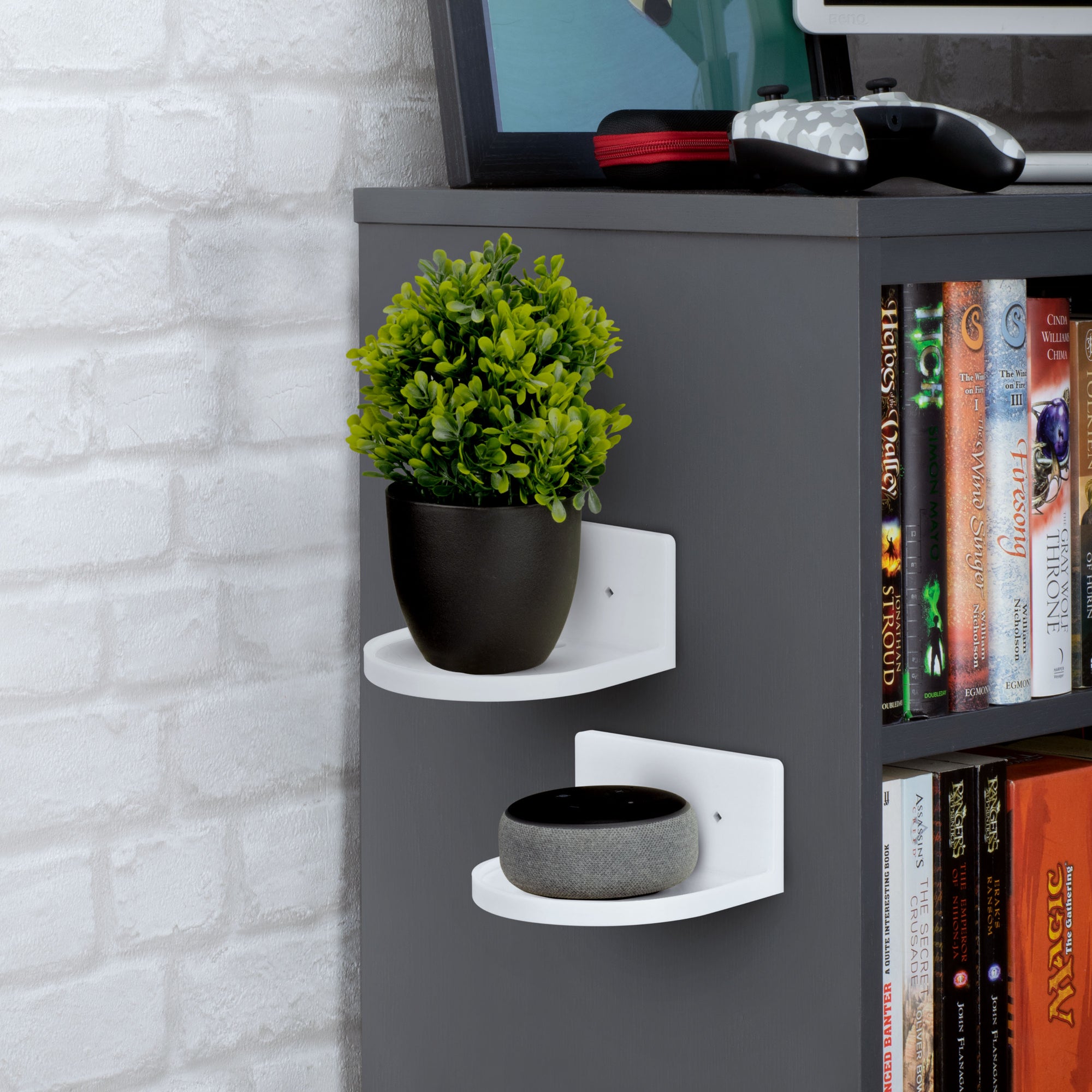 5” Small Floating Shelf, Adhesive & Screw In, For Bluetooth