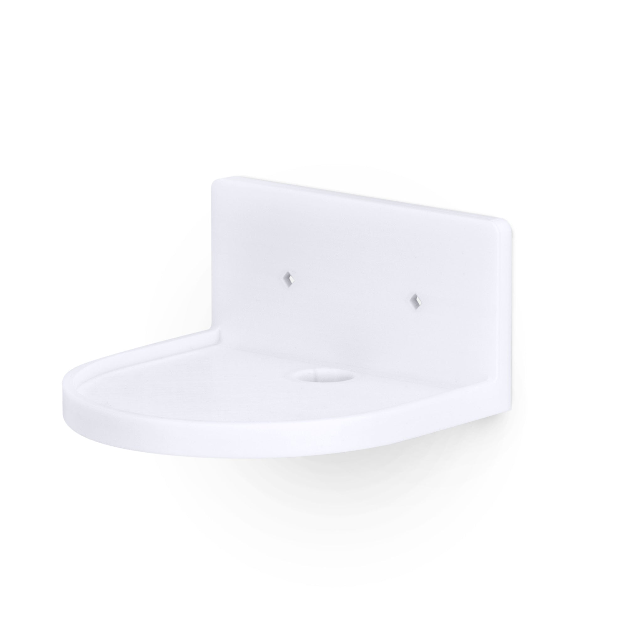 5” Small Floating Shelf, Adhesive &amp; Screw In, For Bluetooth Speakers, Cameras, Plants, Books, Toys &amp; More, Universal Shelves, Easy to Install (SHELF CF2105 White)