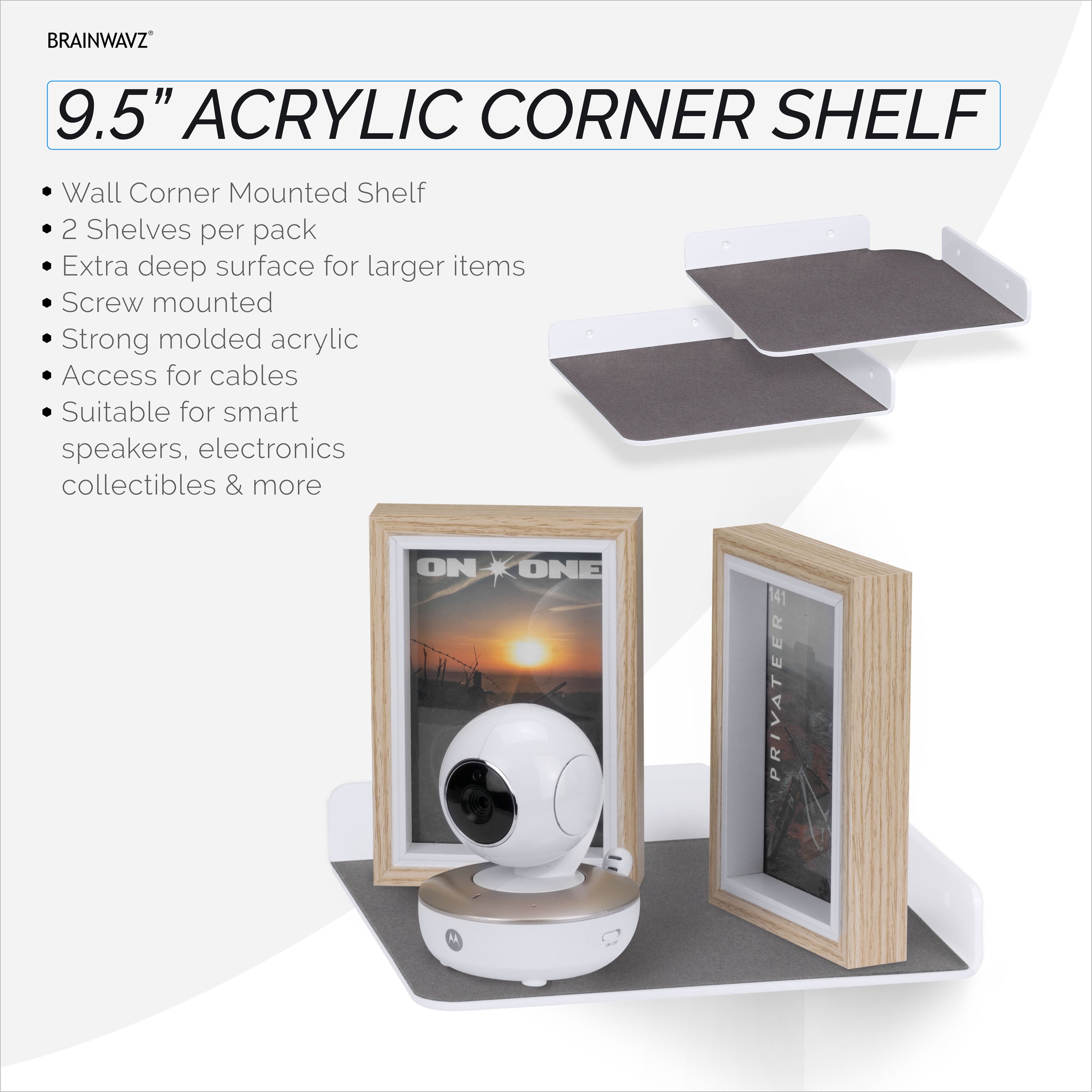 Acrylic Corner Storage Shelf – The Better House