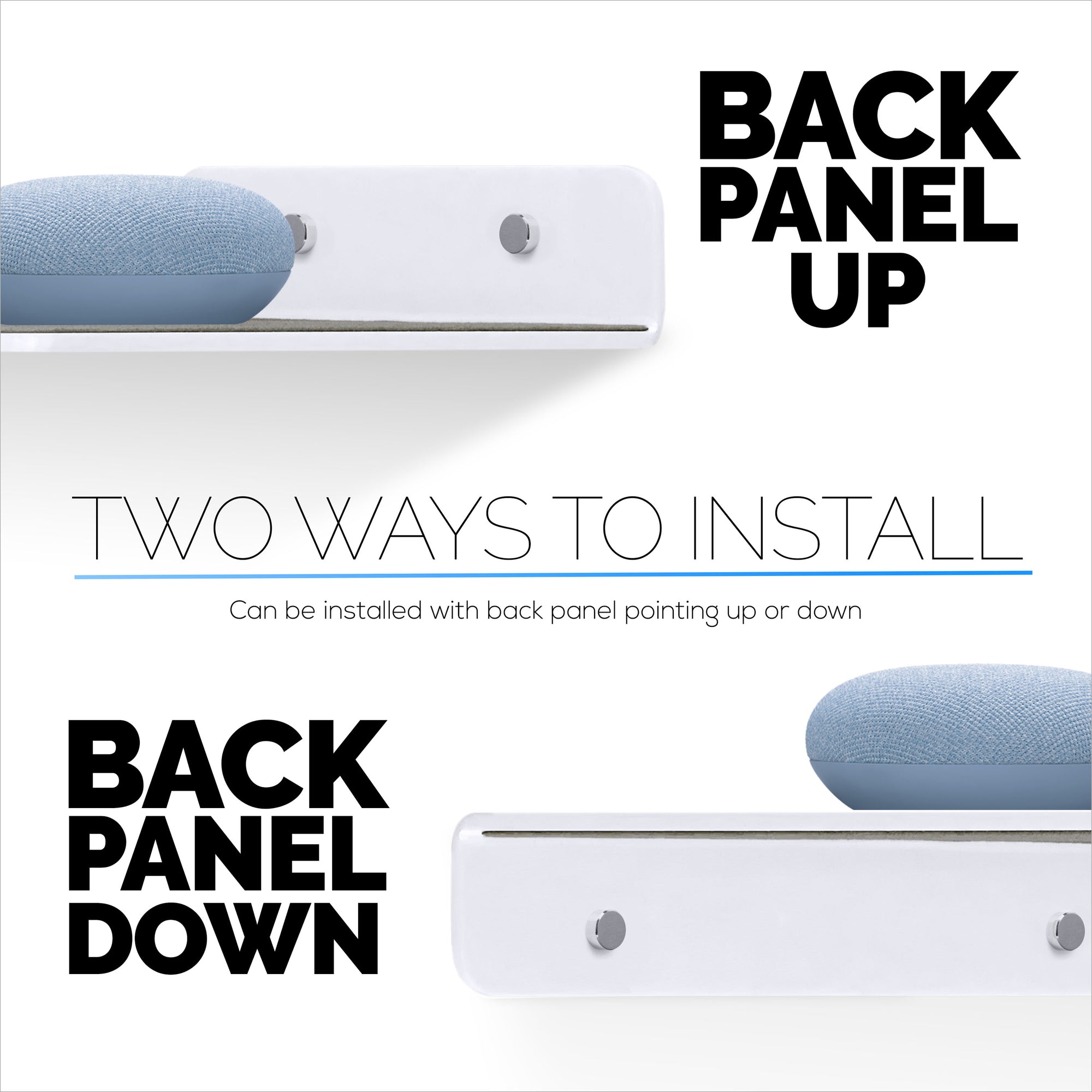 3-Pack Mixed Size Corner Shelf (8” 9.5” &amp; 10”) for Speakers, Books, Decor, Plants, Cameras, Photos, Kitchen, Bathroom, Routers &amp; More Universal Small Holder Acrylic Wall Shelves