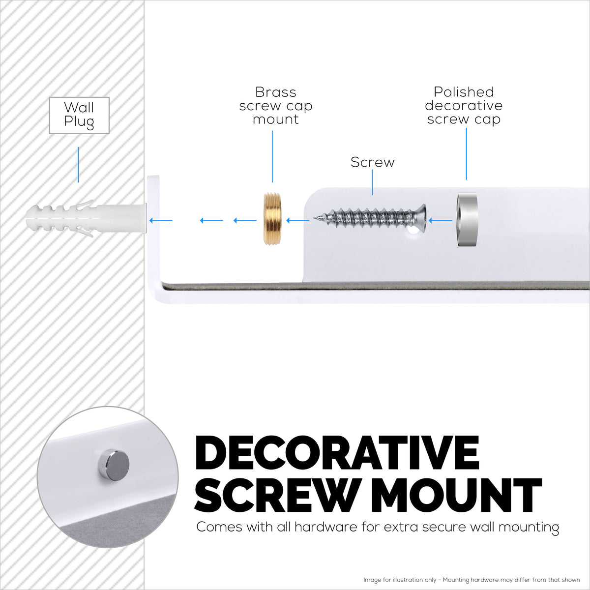 3-Pack Mixed Size Corner Shelf for Speakers, Books, Decor, Plants ...