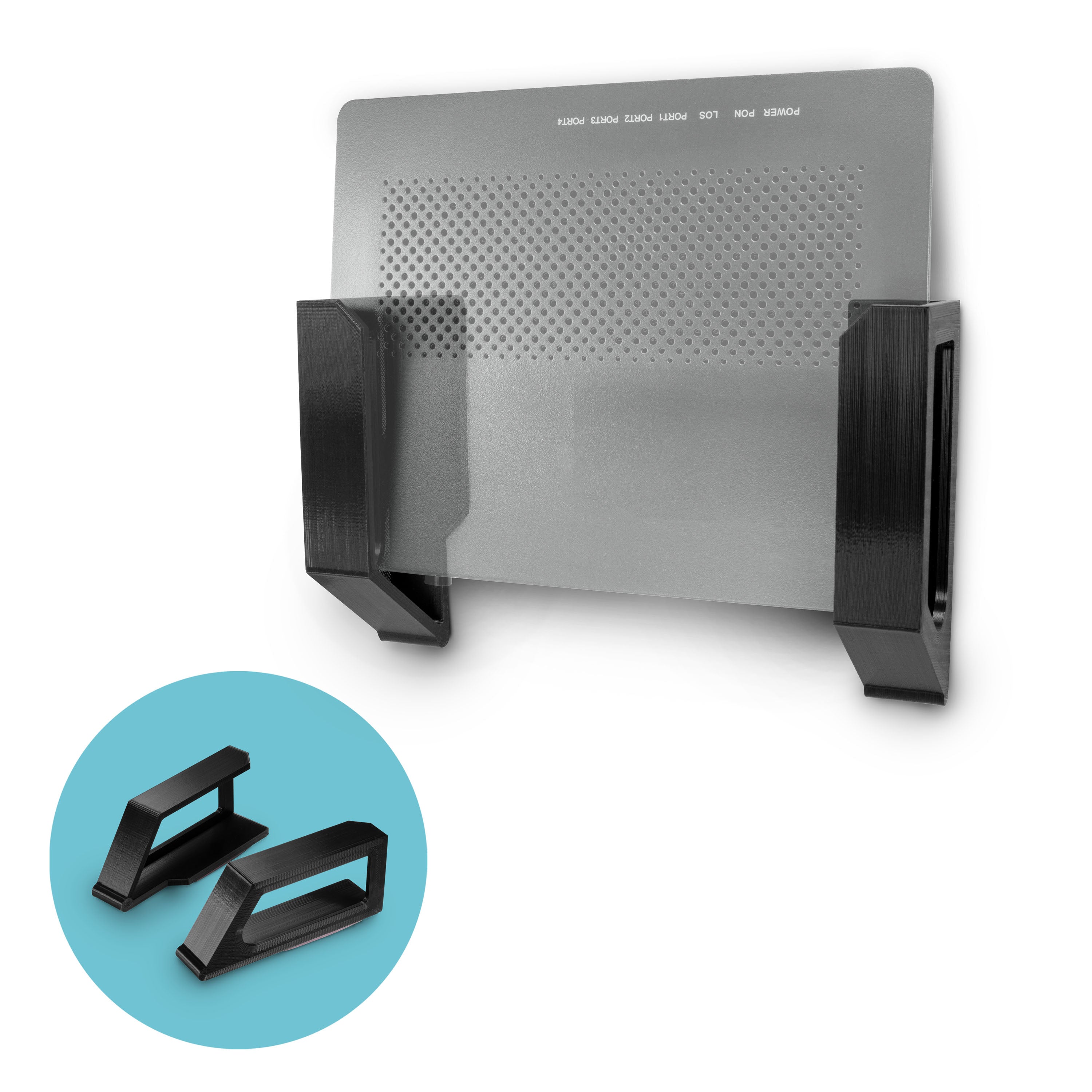 Screwless Wall mount for Routers, Cable Boxes and more