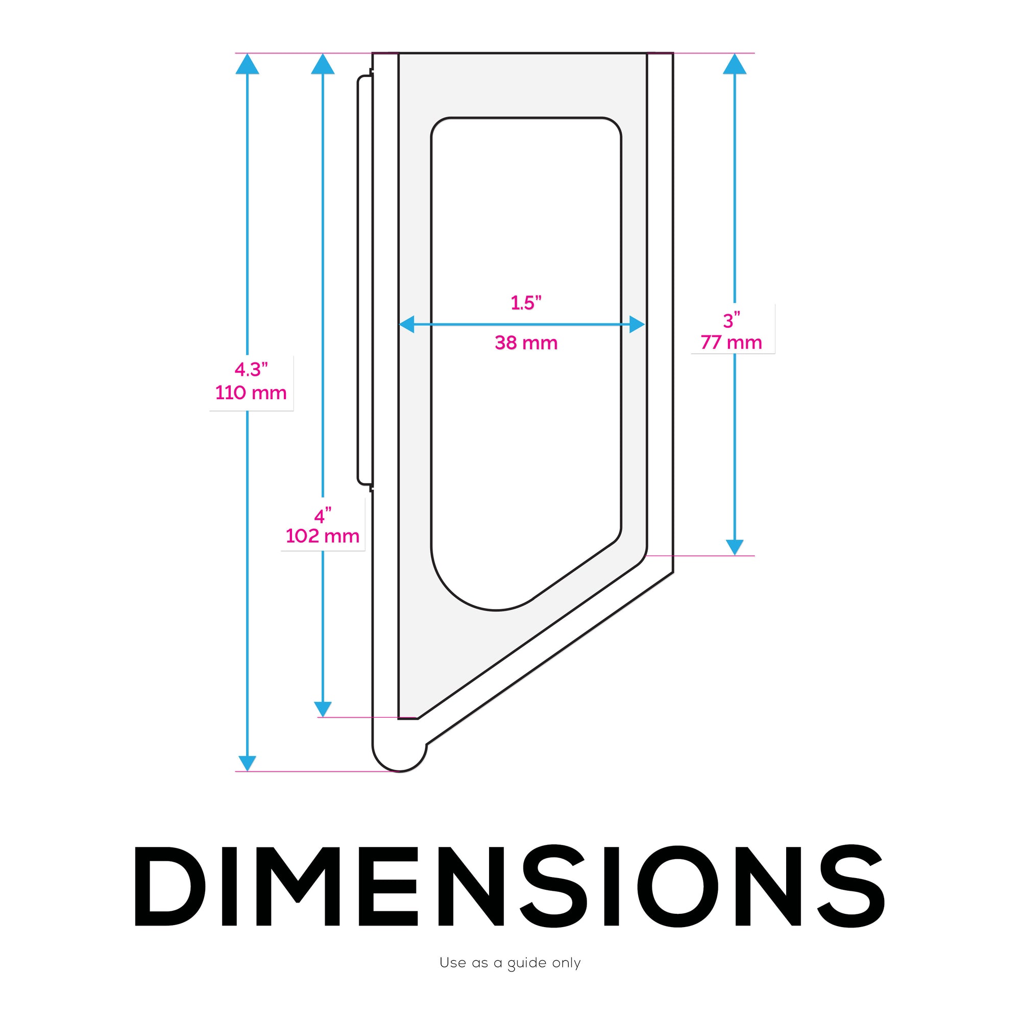 Screwless Wall mount for Routers, Cable Boxes and more - Devices up-to 1.5&quot;/ 38mm Thick