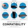 Schroefloze muurbevestiging voor routers, kabelboxen en meer - apparaten tot 1.5 mm dik