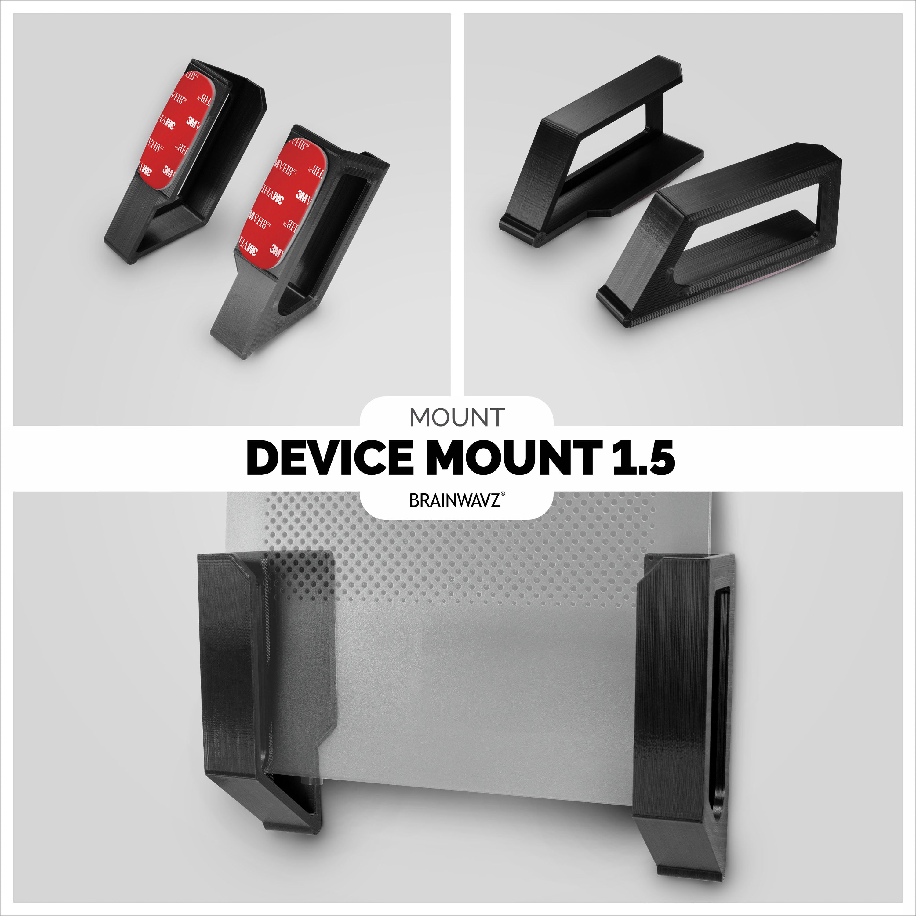 Screwless Wall mount for Routers, Cable Boxes and more