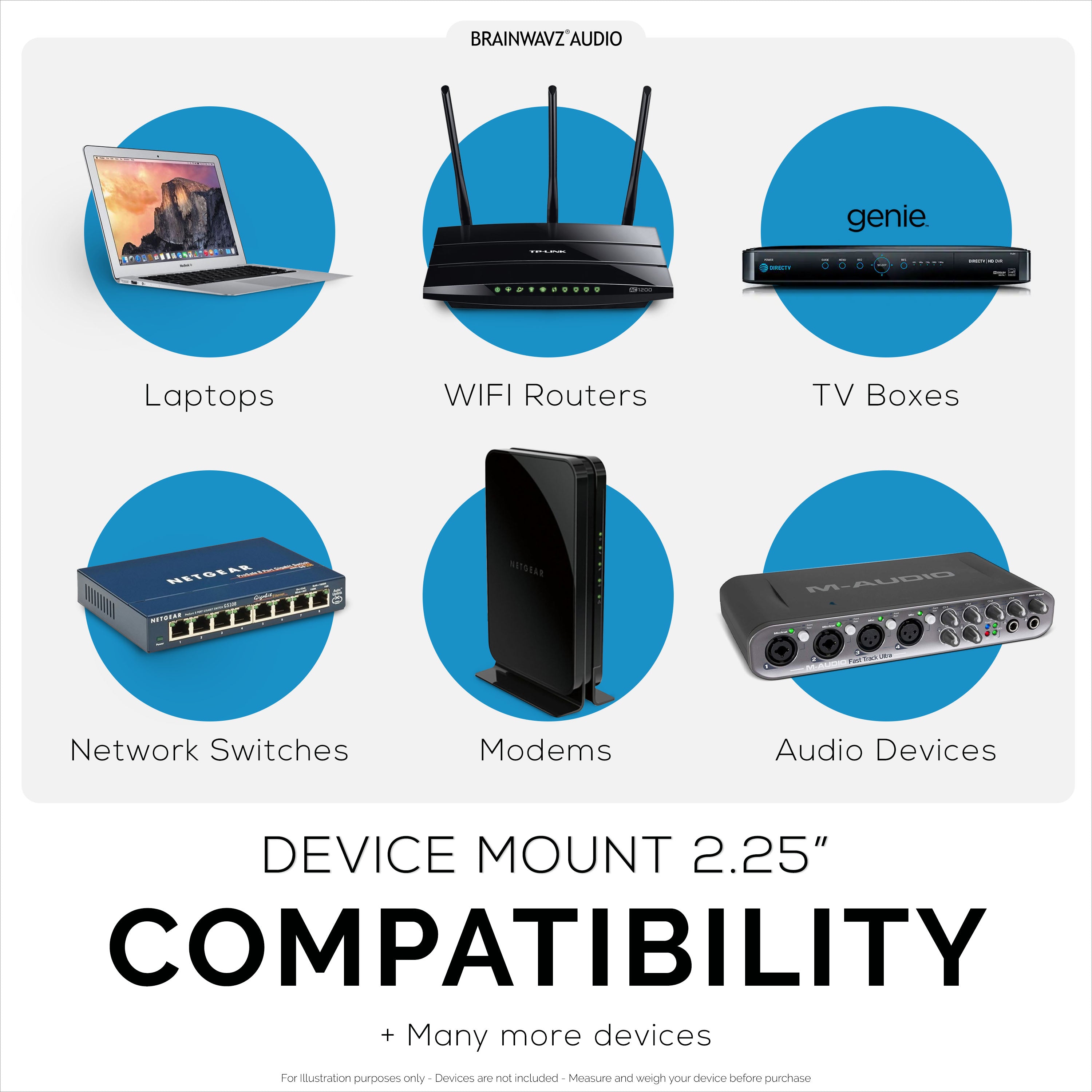 Wall Mount for Tp-Link Deco XE75 WIFI mesh routers - Brainwavz Audio