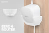 Eero 6 Mesh Wall Mount Adhesive Holder - Easy To Install, No Screws or Mess (NOT Compatible with Eero Pro 6 / Beacon)