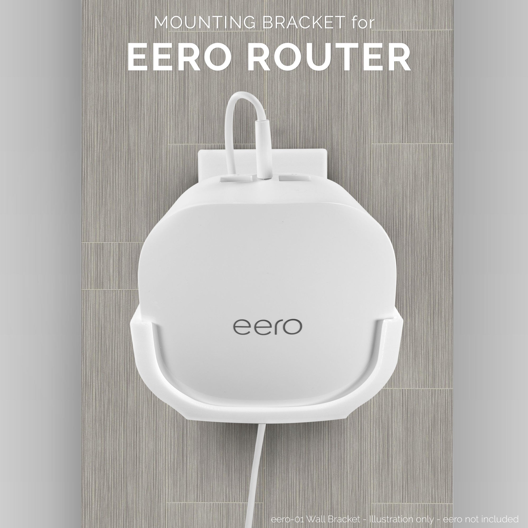 Eero Mesh Adhesive Angled Wall Mount Holder - Easy To Install