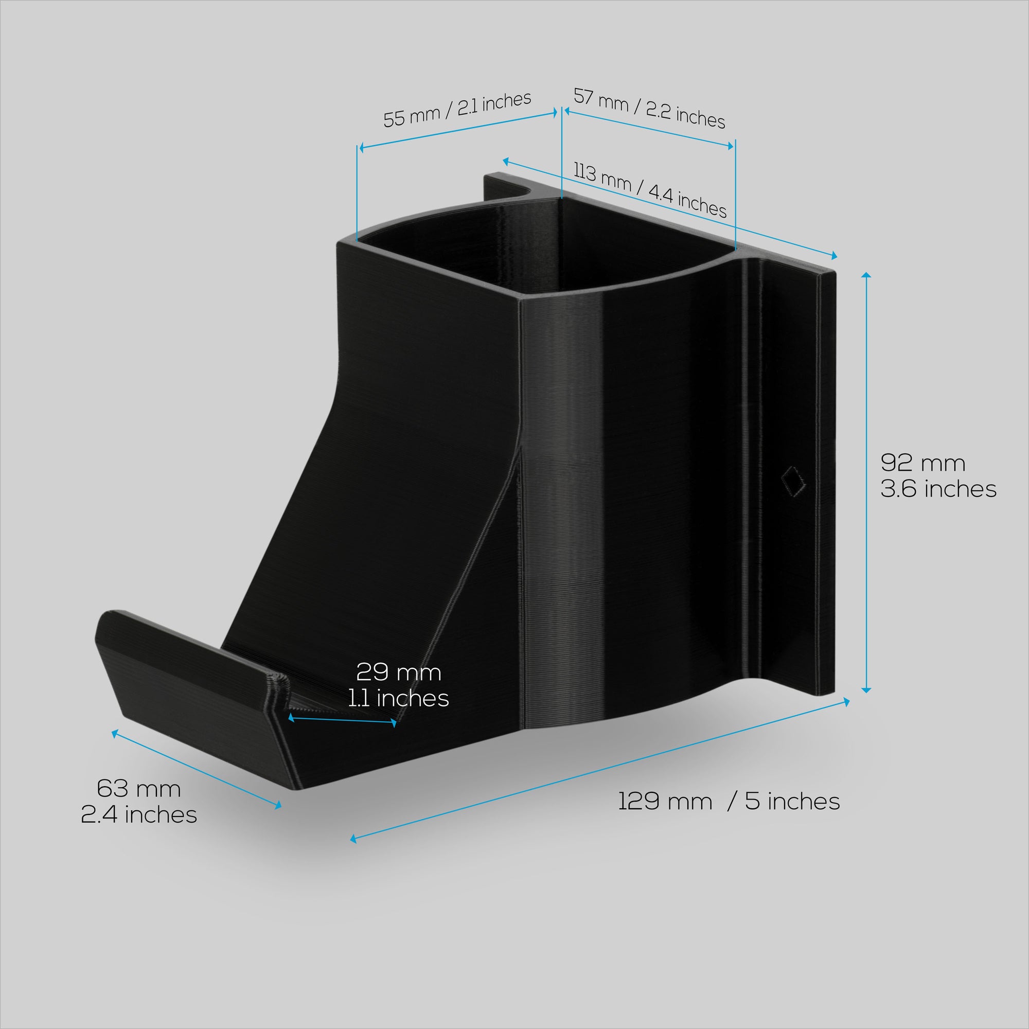 The Elephant - Game Controller &amp; TV Remote Control Wall Mount Holder, Adhesive &amp; Screw In, Universal Design for Xbox ONE PS5 PS4 PC Gamepads