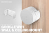 谷歌 WiFi 粘貼式牆壁和天花板支架 (01) - 易於安裝且不會弄亂