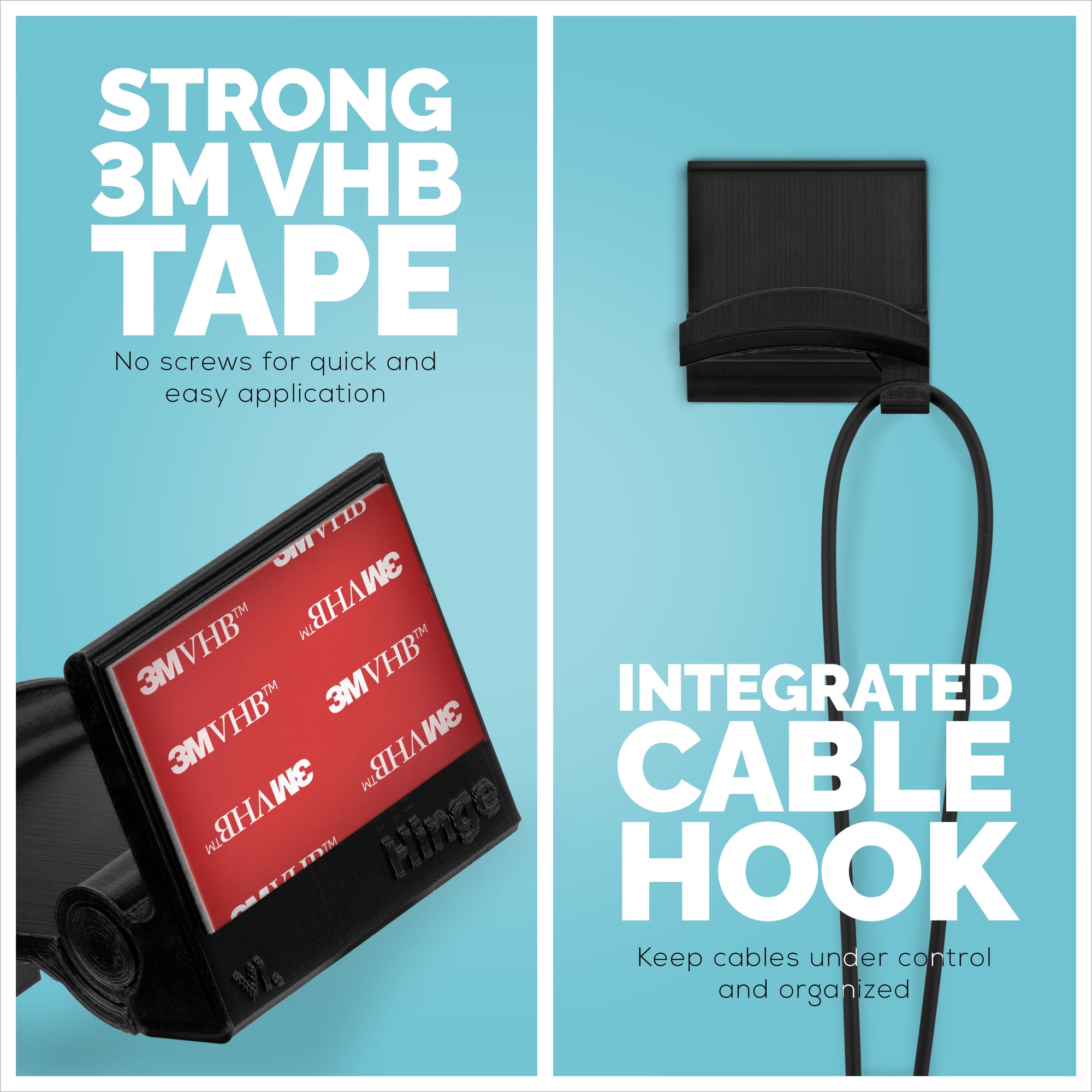 Hinge - Foldable Wall Mounted Headphone Hanger Holder Stand