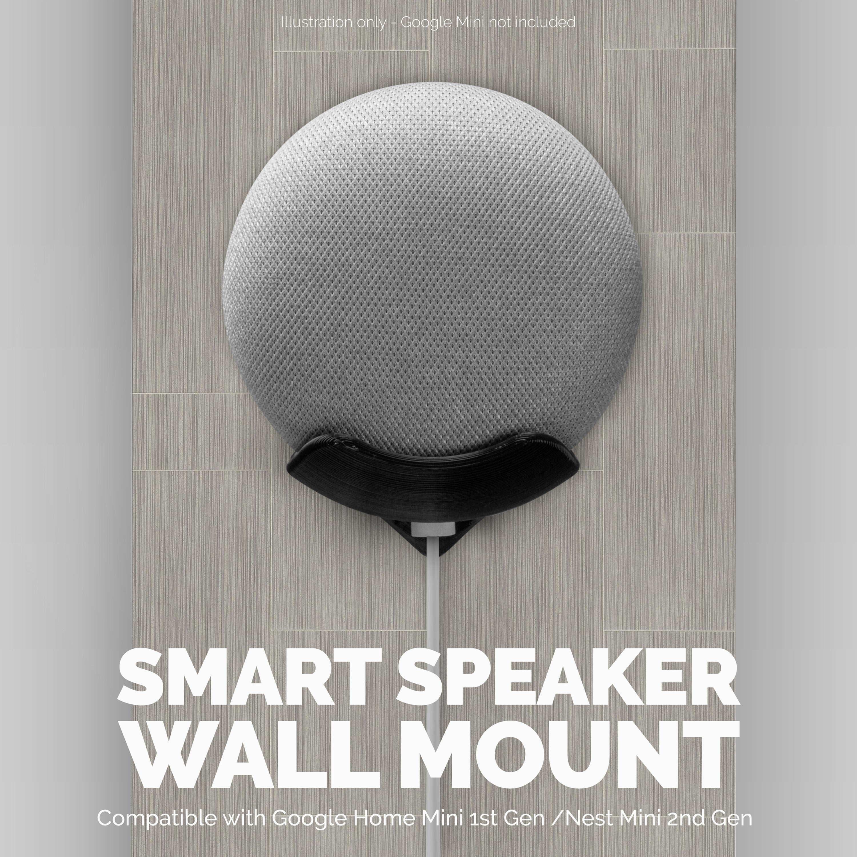 google home mini backpack mount Google Nest Home Mini Stick On Wall Mount - Easy to Install