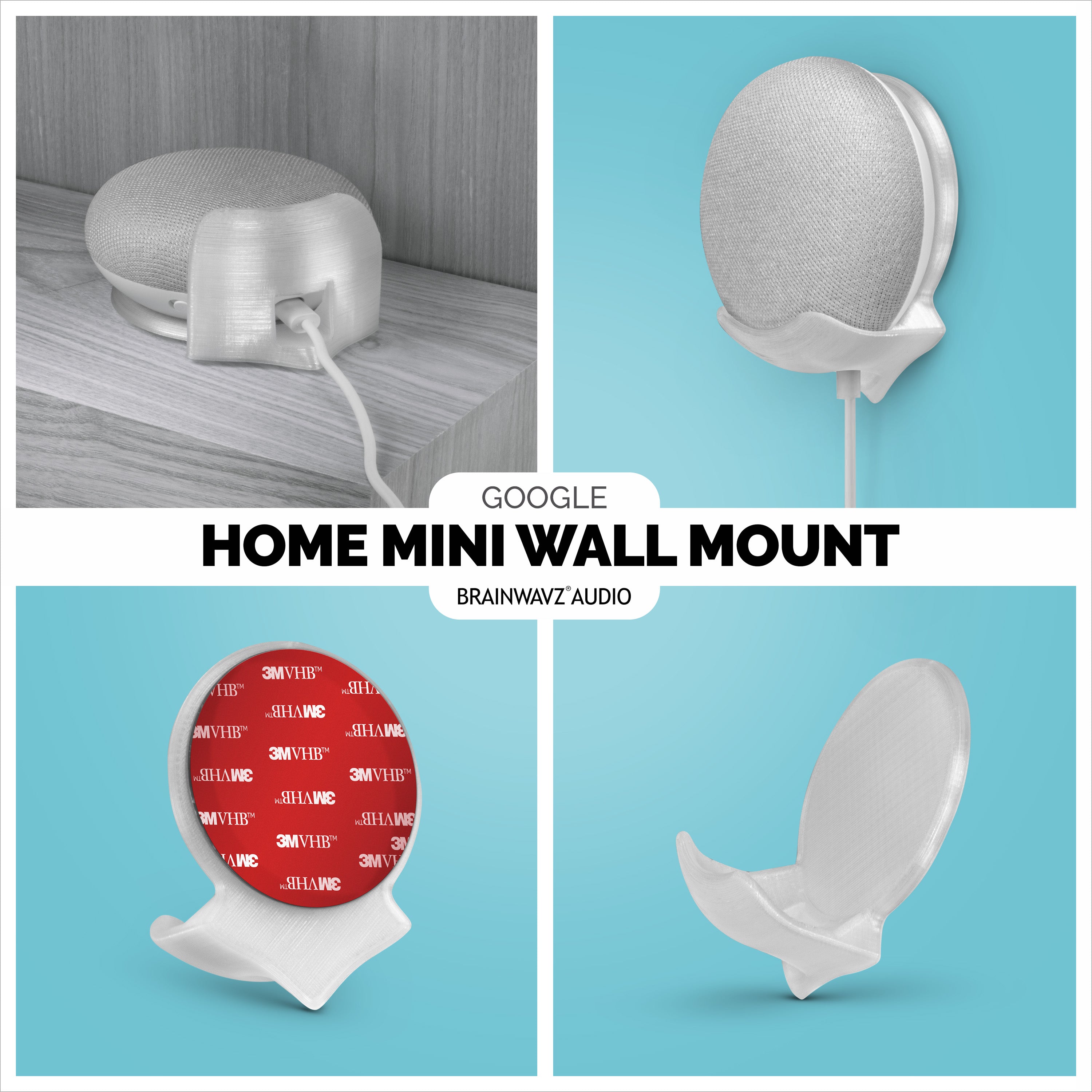 google home mini backpack mount Google Nest Home Mini Stick On Wall Mount - Easy to Install