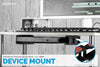 Modular Under Desk Mount Bracket for Keyboards, Routers, Cable Boxes and more