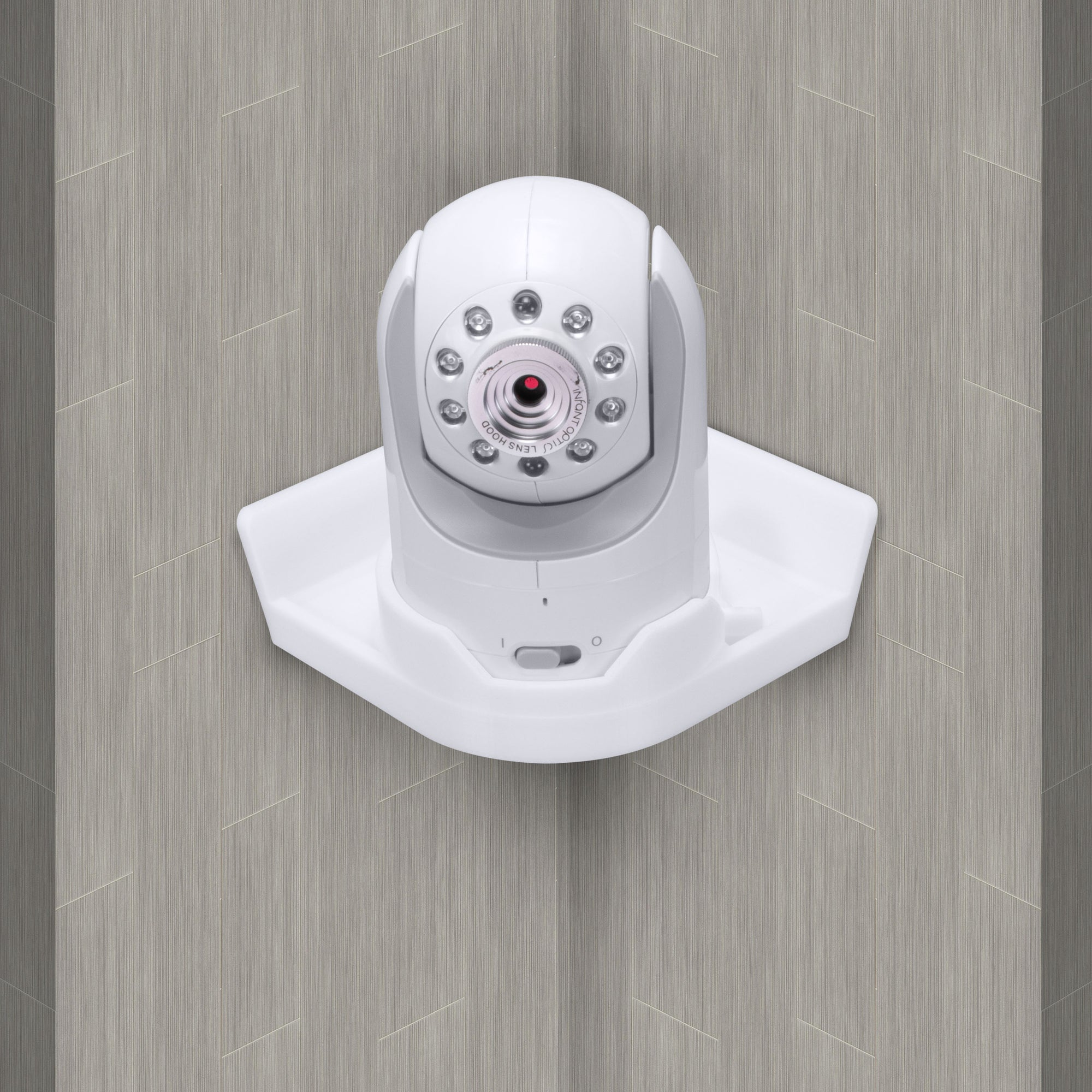 Infant Optics DXR8 Adhesive Wall Mount Shelf Easy To Install, No Sc