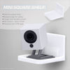 Adhesive Small Square Floating Shelf for Security Cameras, Baby Monitors, Speakers, Plants &amp; More