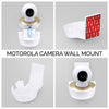 Motorola MBP50-G Adhesive Wall Mount - رف مائل لزوايا رؤية أفضل ، سهل التركيب