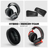 Hybrid abgewinkelte ovale Kopfhörer Memory Foam Earpads