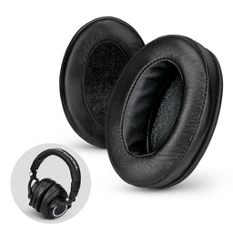 Sheepskin Leather Angled Oval Headphone Memory Foam Earpads - image 1