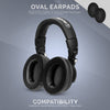 Almohadillas de espuma viscoelástica de repuesto ovaladas híbridas: adecuadas para muchos auriculares