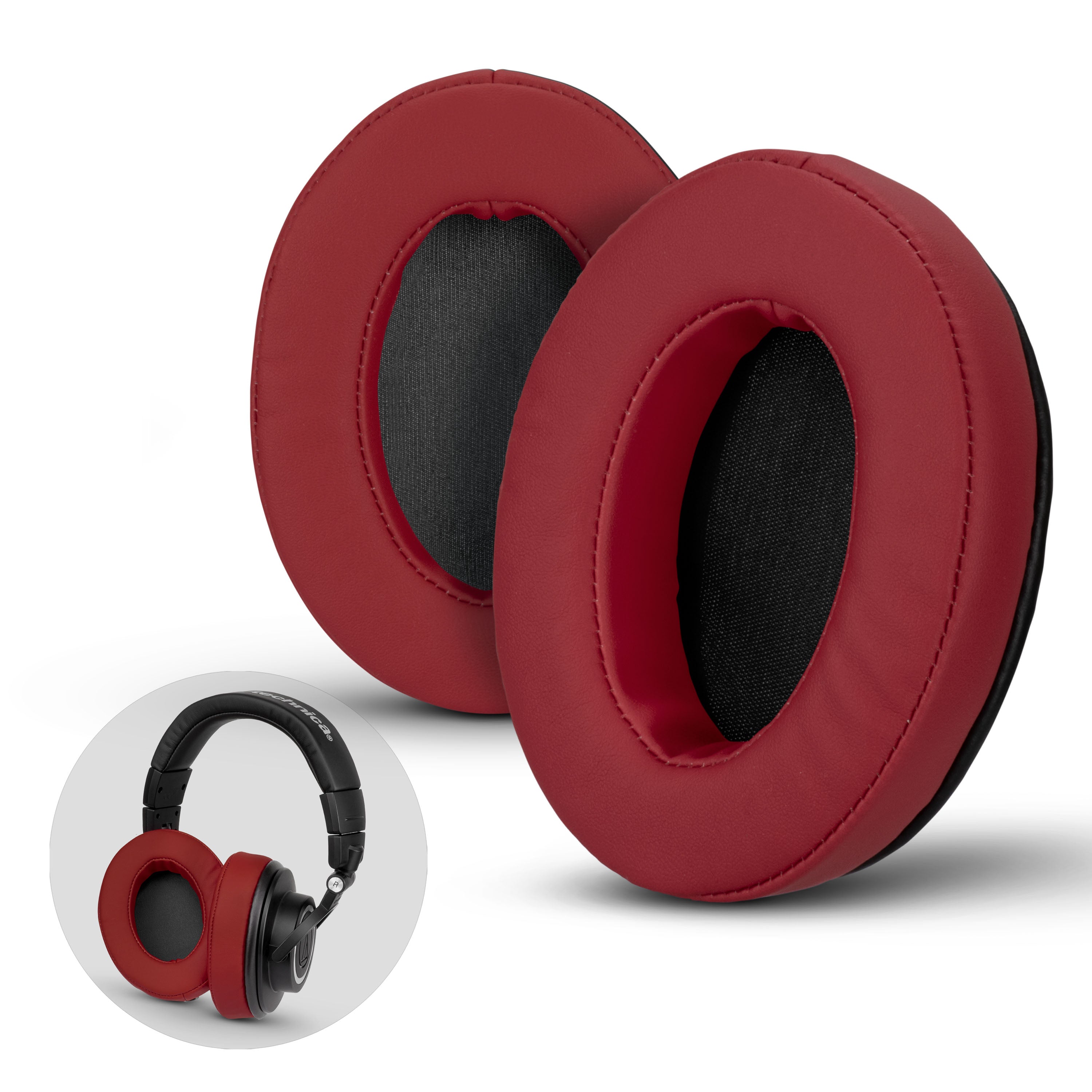 burton red snowboard helmet audex audio ear pads ATH M50X Replacements Ear Pads with Memory Foam & Fits Many Headphones Red