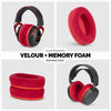 &lt;transcy&gt;Coussinets d&amp;#39;oreille en mousse à mémoire de forme pour casque - ovale - velours (différentes couleurs)&lt;/transcy&gt;