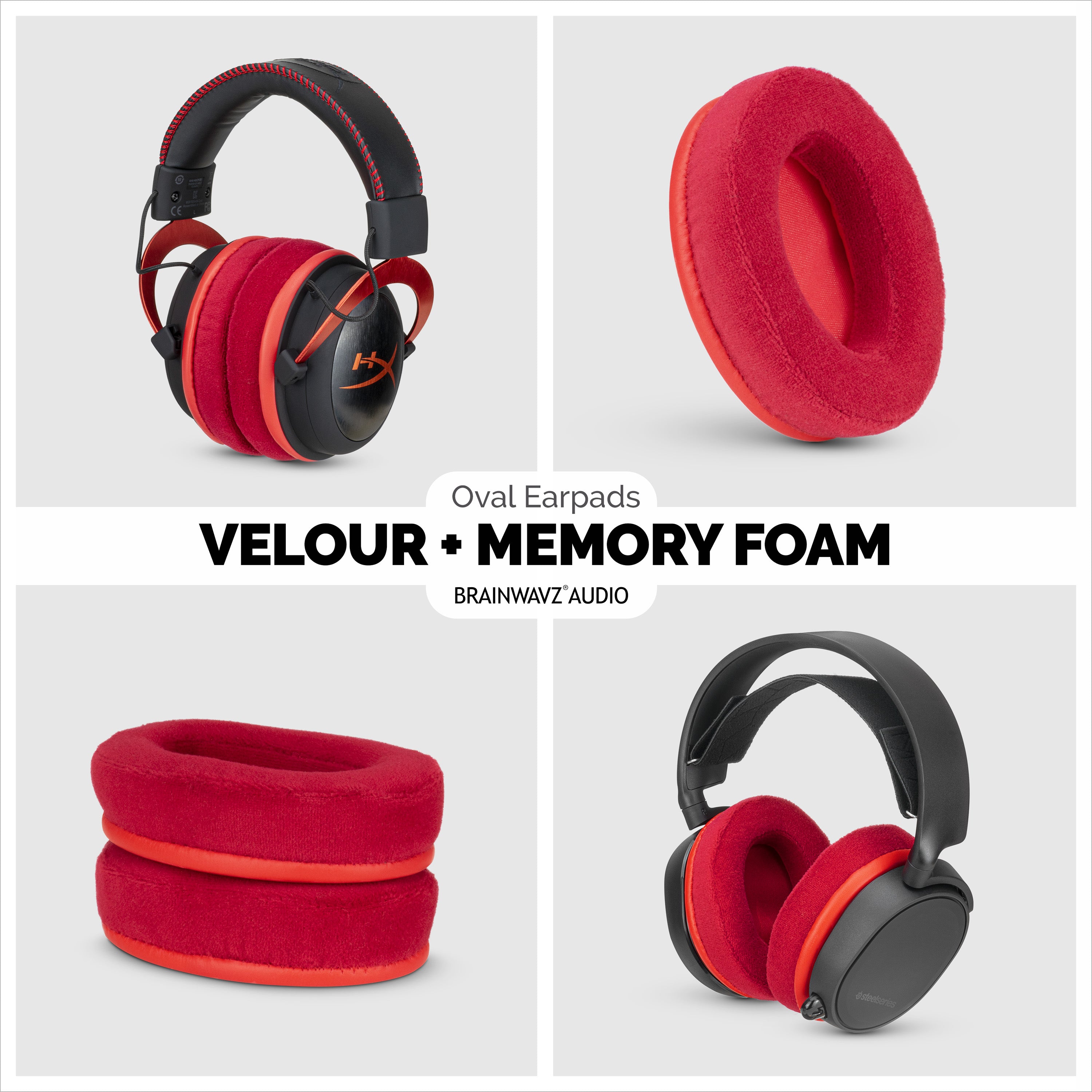 Brainwavz Velour Headphones Brainwavz Velour Flat Oval Replacement