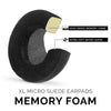 Coussinets d'oreille en mousse à mémoire pour casque - Taille XL - Micro Suede