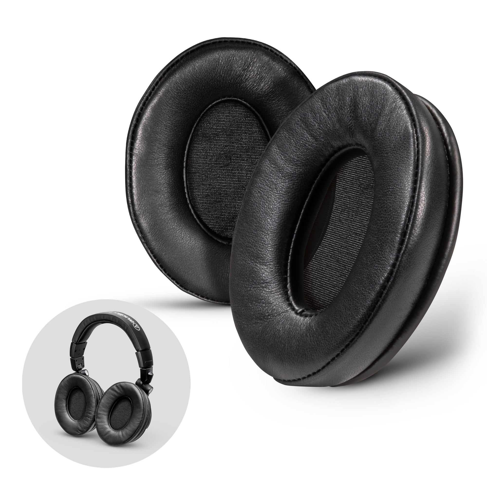 ProStock ATH M50X & M Series Replacement Earpads - Custom Designed Shape with Memory Foam - Sheepskin Leather