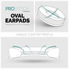 כריות אוזניים להחלפה מסדרת ProStock ATH M50X & M - צורה בעיצוב מותאם אישית עם קצף זיכרון - מחורר