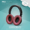 ProStock ATH M50X & M-serie vervangende oorkussens - Op maat ontworpen vorm met traagschuim - PU