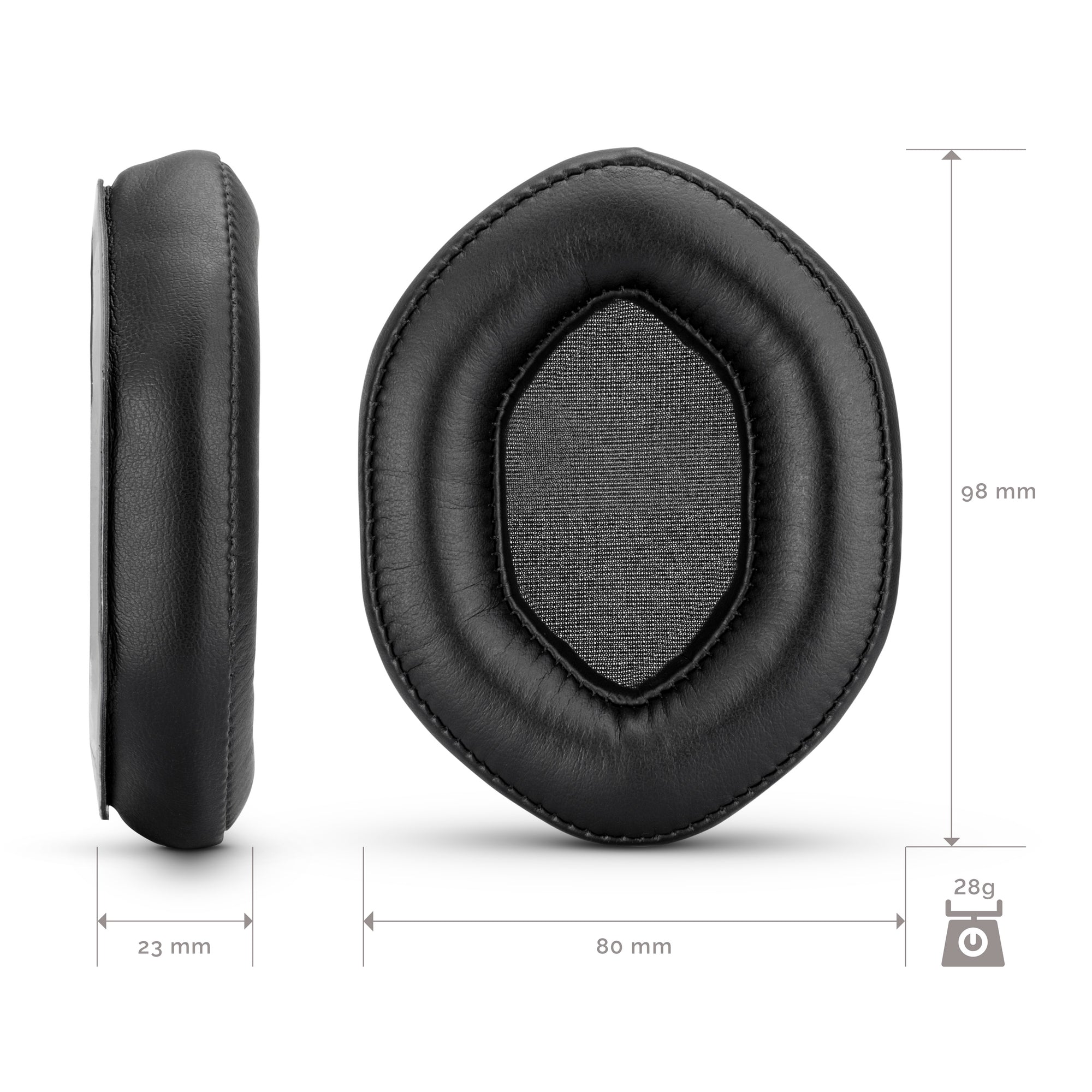 Replacement pu leather earpads for use on v-moda Crossfade 2 Wireless, Crossfade Wireless, Crossfade M-100, Crossfade LP2, Crossfade LP headphone models