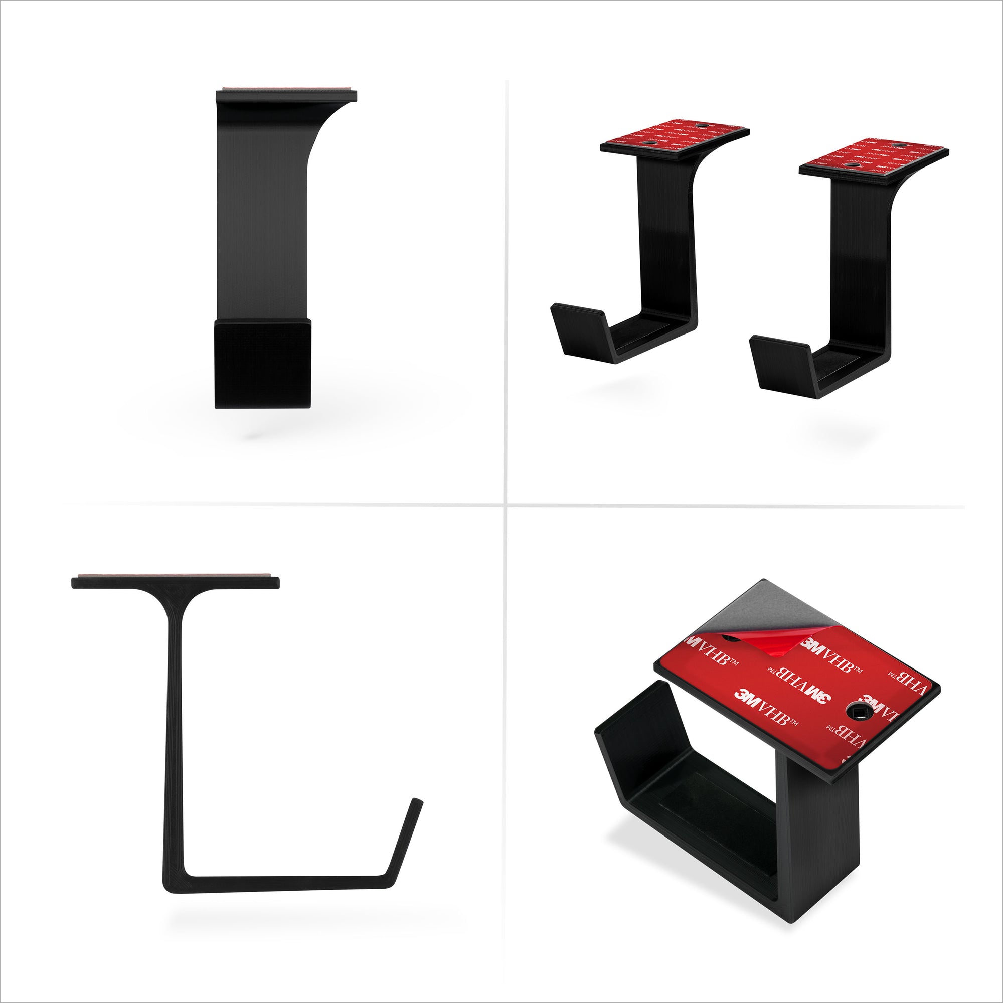 Under Desk Power Strip Mount Holder, Adhesive &amp; Screw In, Compatible with Belkin, GE and Other Powerbars, Leads, Adapters