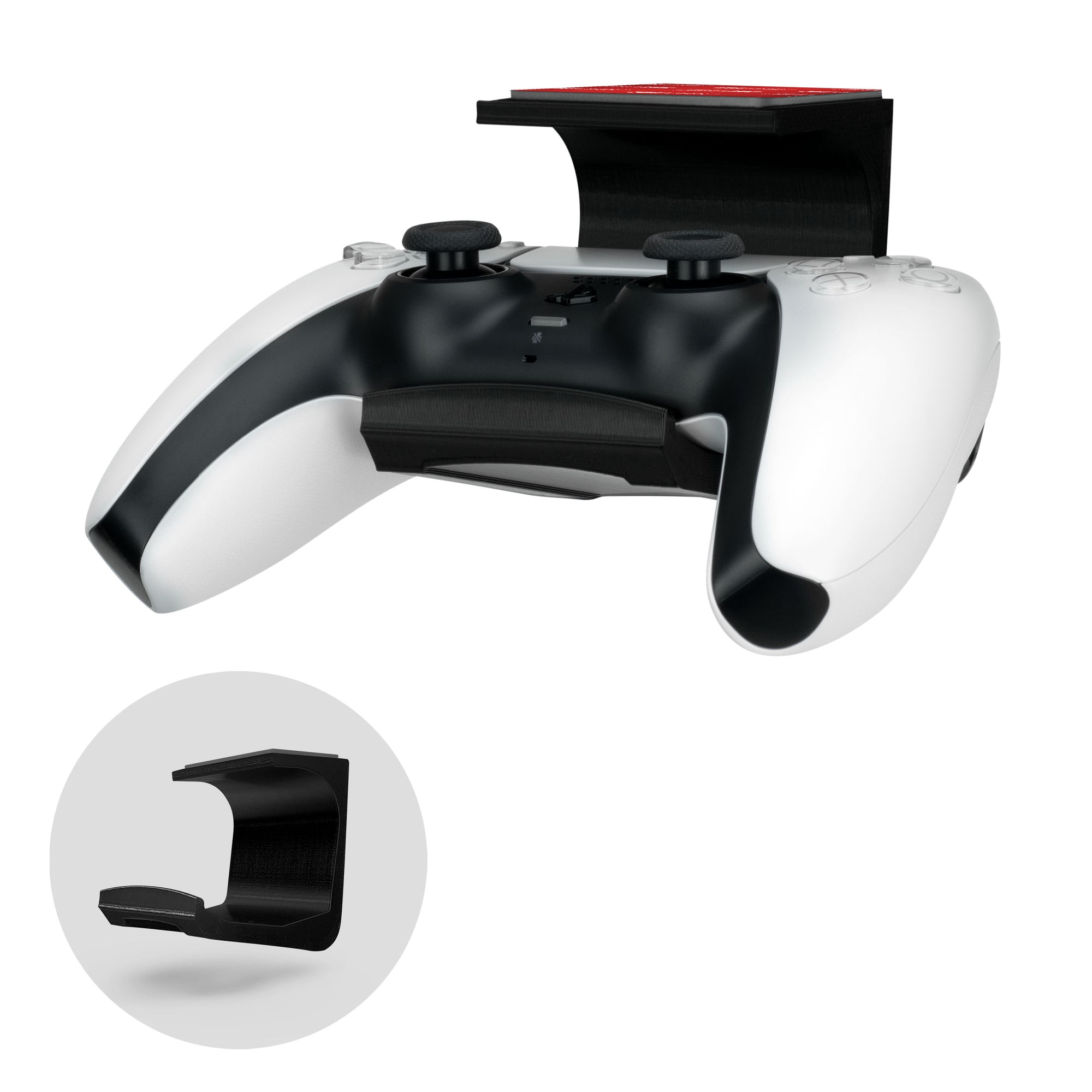 PlayStation PS5 Under Desk Game Controller Holder Hanger - Easy to Install, No Screws or Mess