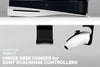 Suporte de suporte do controlador de jogo para PlayStation PS5 sob a mesa - fácil de instalar, sem parafusos ou bagunça