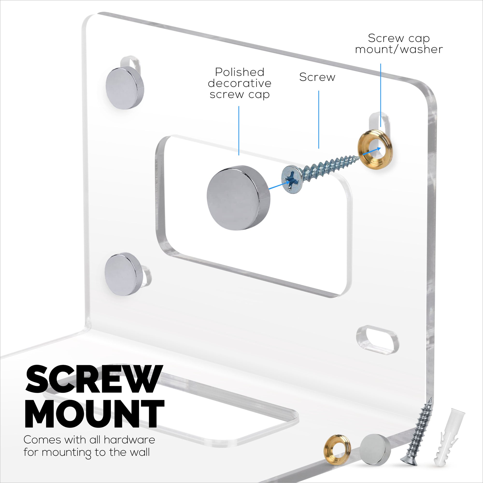 Universal PTZ Camera Wall Mount Bracket, Universal, Suitable for HuddleCam, PTZOptics, AVIPAS, Lumens Camera &amp; More