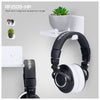 Petite étagère flottante de 5 cm avec support pour casque, adhésif et vissable, pour haut-parleurs Bluetooth, appareils photo, plantes, jouets, livres et plus encore par Brainwavz (RF2105-HP, blanc)