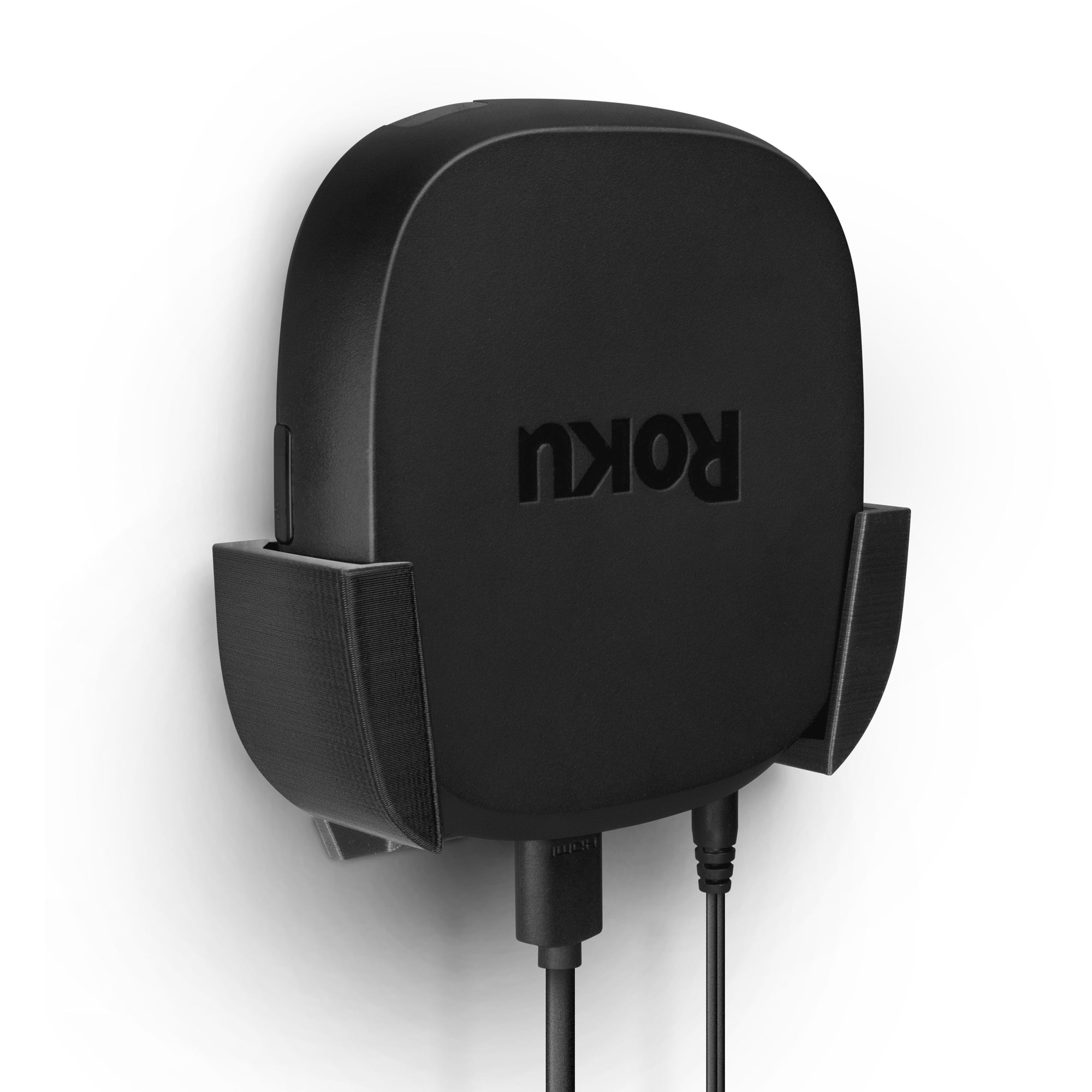 Roku Ultra 2020 Wall &amp; TV Mount - Adhesive Holder, No Screws or Mess