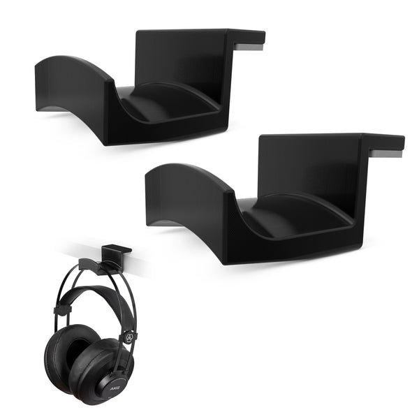 ROOST (2 Pack) Headphone Hanger Holder - Adhesive Mount - Easy To