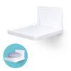 Adhesive Floating Small Shelf (160) Wall Mounted with Cable Management - Easy To Install, No Mess